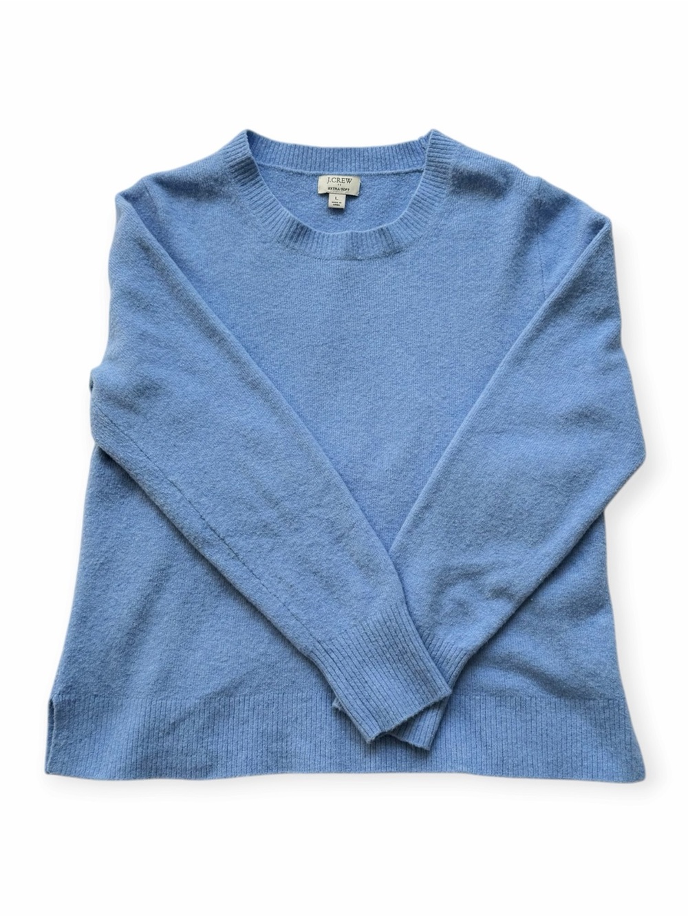 J. Crew Women’s Light Blue Crewneck Sweater